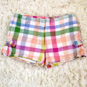 J.CREW Girls Multi Plaid Cotton Shorts 8(Girls)